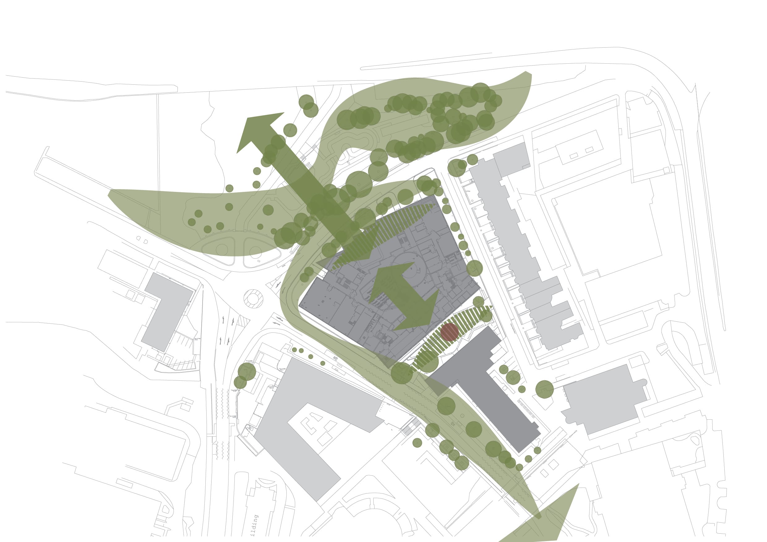 Landscape strategy – Newcastle University Stephenson Building