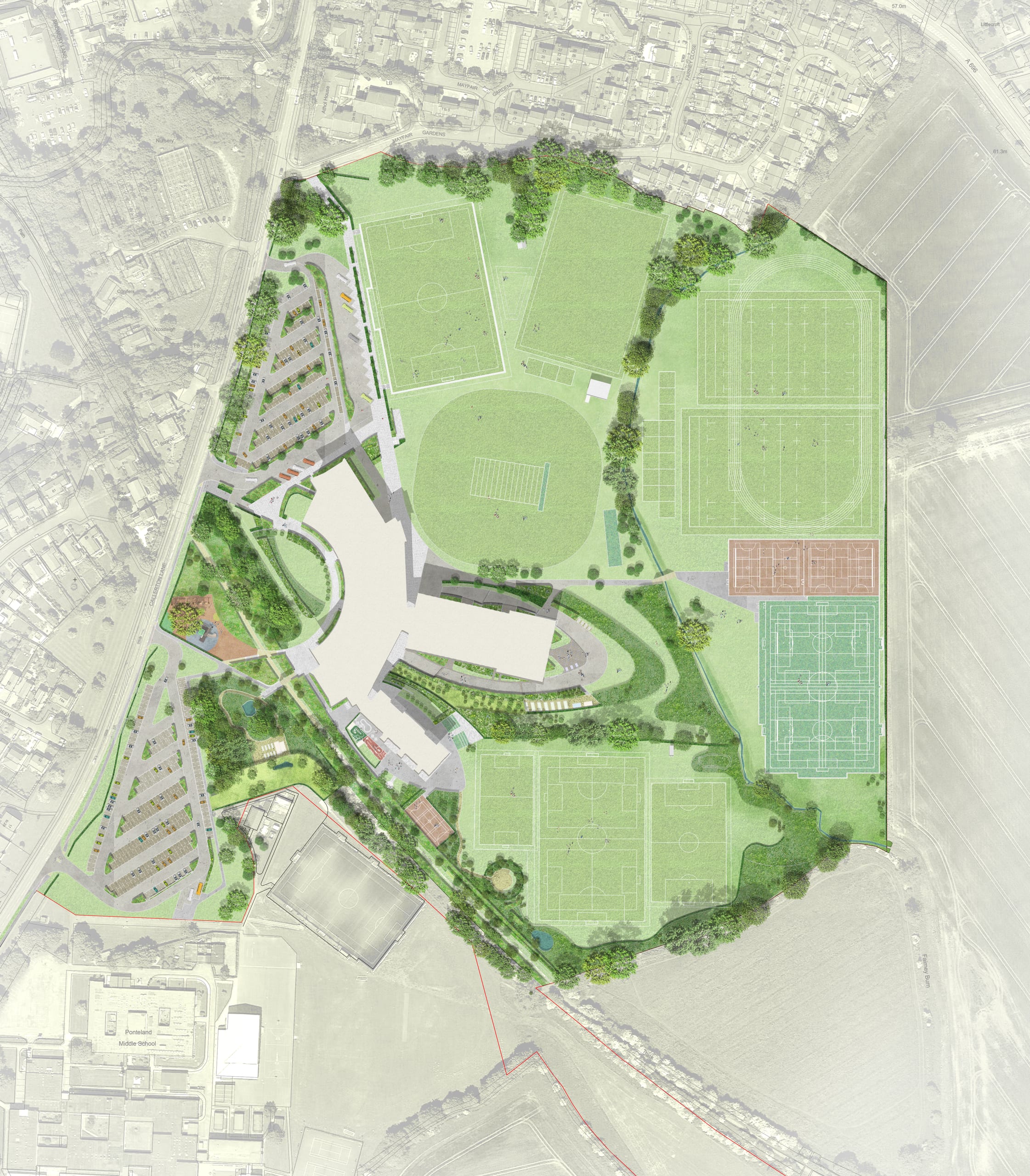 Masterplan – Ponteland Schools & Leisure Centre