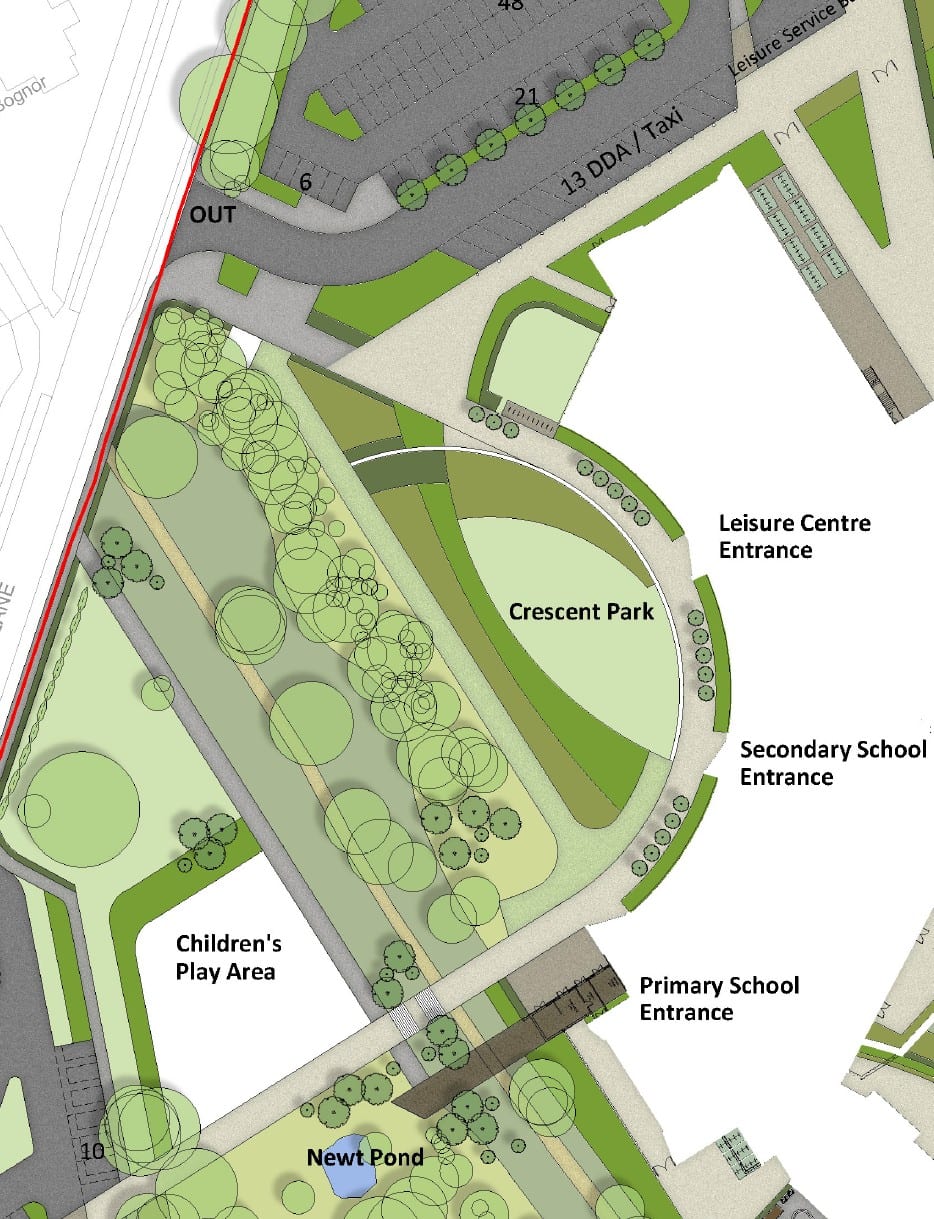 Crescent Plan – Ponteland Schools & Leisure Centre