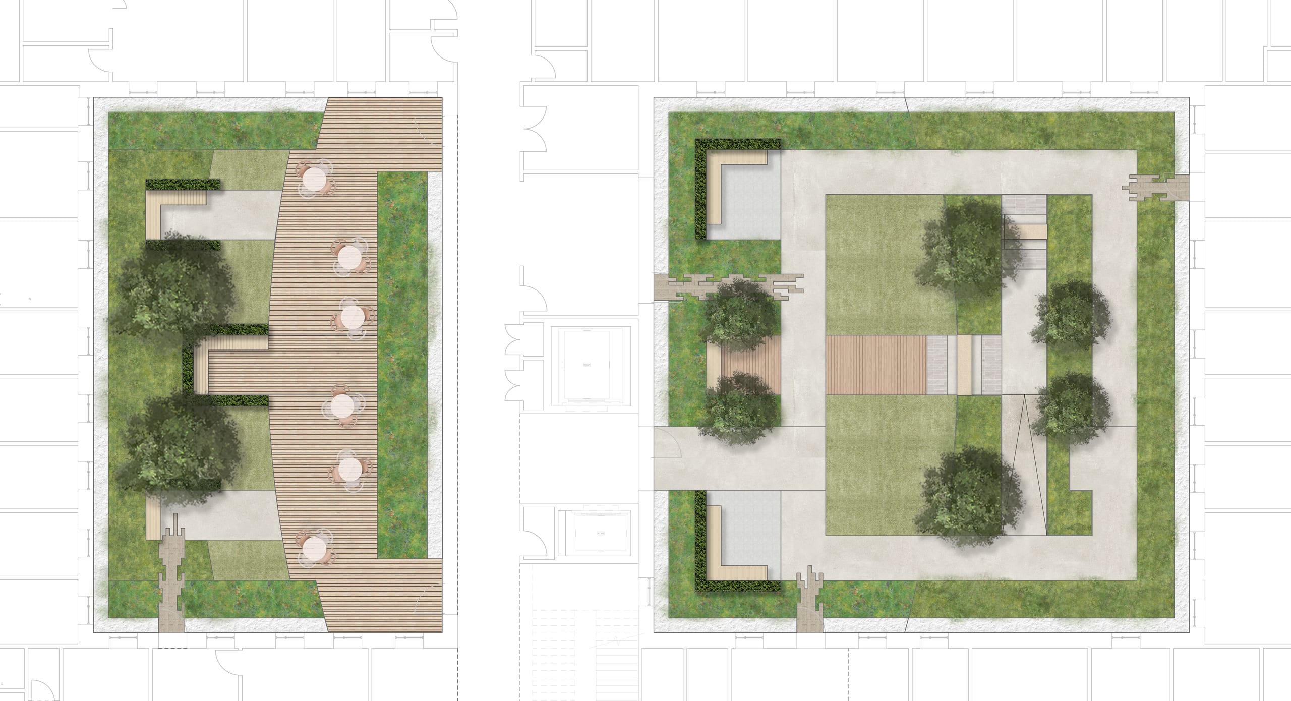 Courtyards – Shotley Bridge Hospital