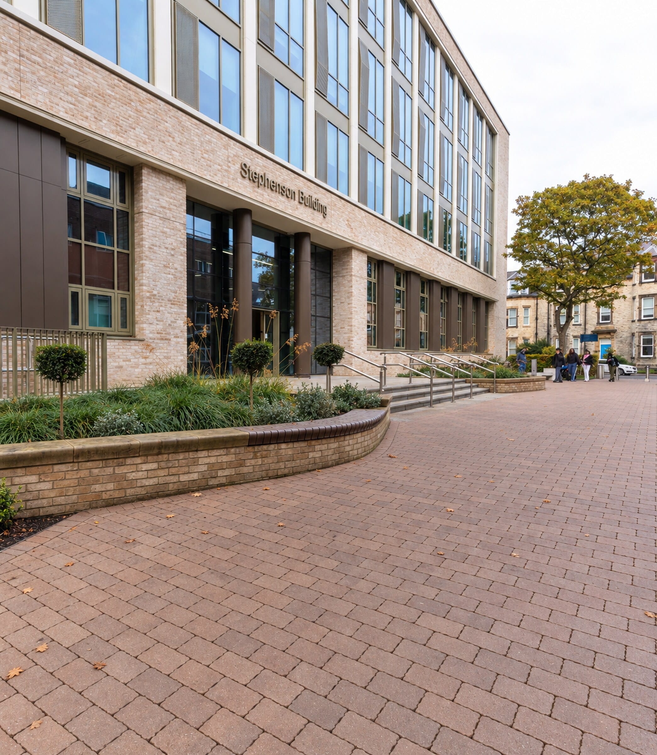 Stephenson building entrance – Newcastle University Stephenson Building