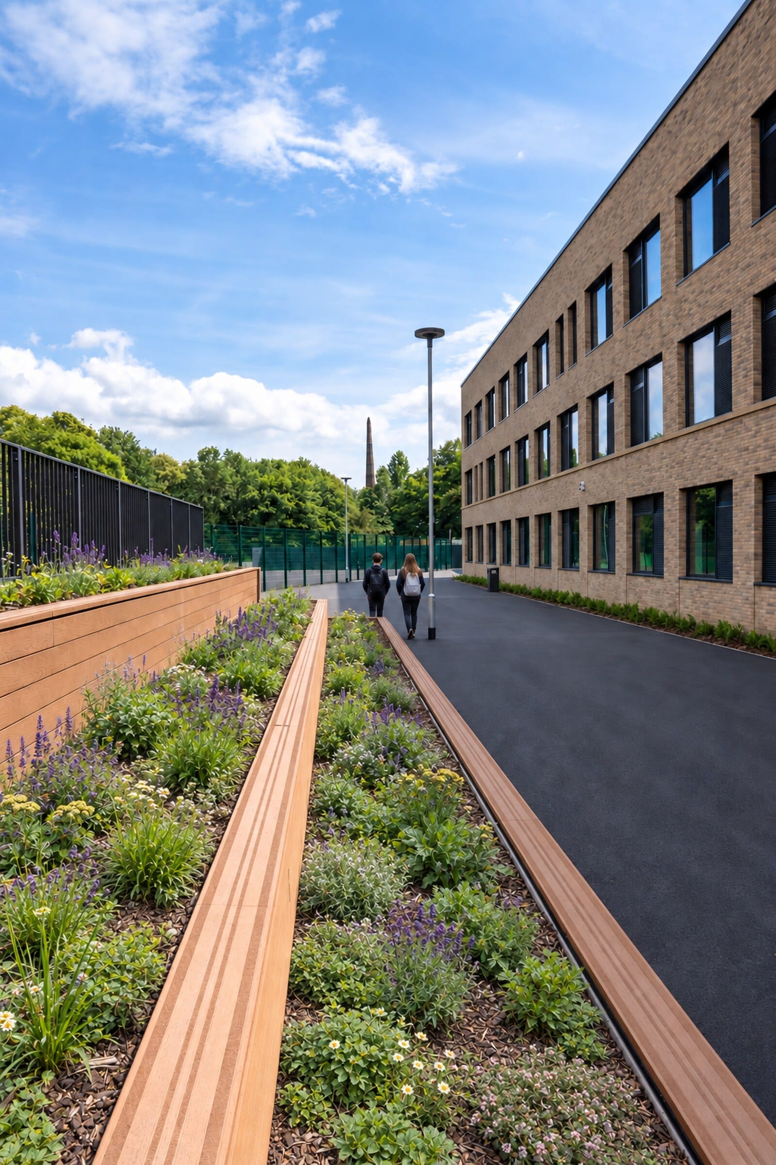 Raised planting route – St Leonards Catholic School
