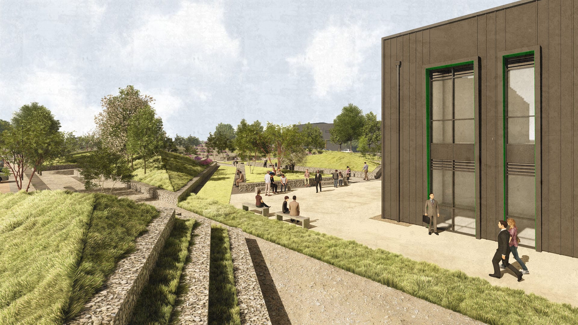LUF2 CGI – Leconfield Regeneration Framework (view 2)
