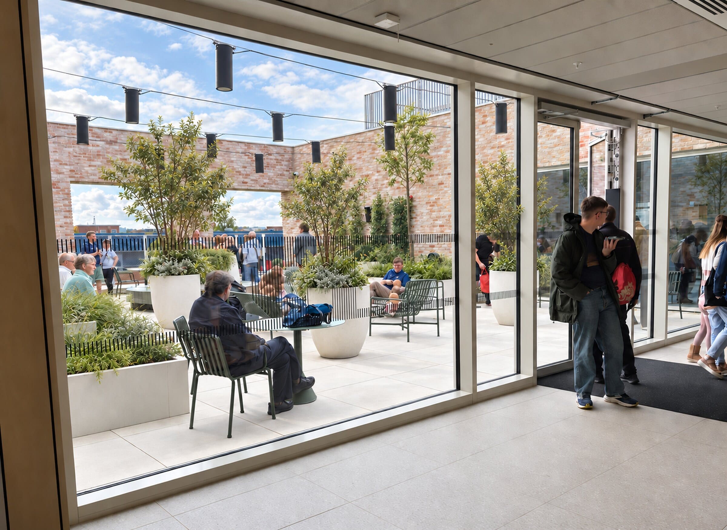 Inside and outside connection – Culture House Sky Garden
